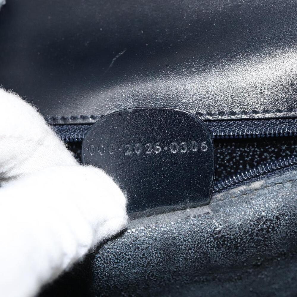 GUCCI Hand Bag Suede Navy Gold 000 2026 0306 Auth 154476 - Picture 12 of 16